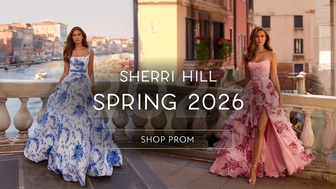 Sherri Hill Spring 2026 Prom Mobile Banner
